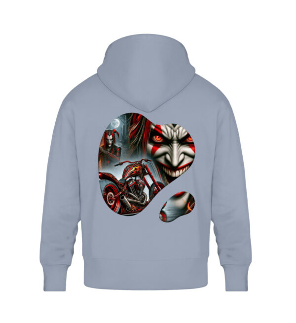 Crimson Chaos - Unisex Oversized Organic Hoodie-7086