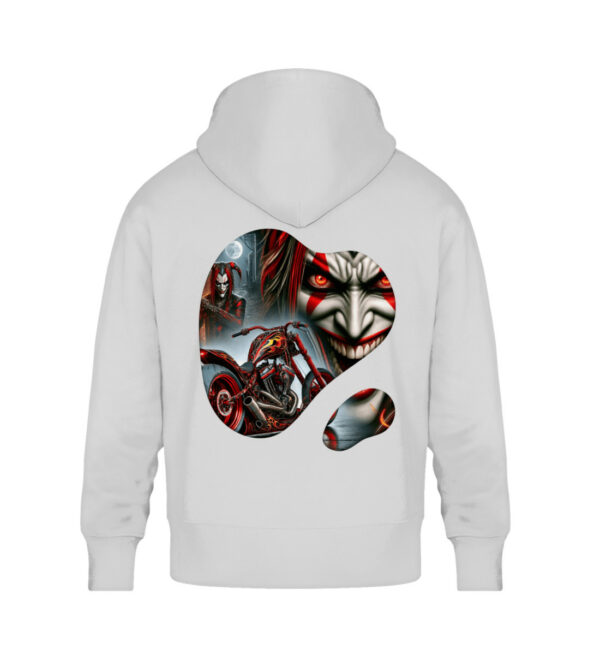 Crimson Chaos - Unisex Oversized Organic Hoodie-6961