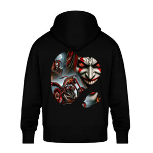 Crimson Chaos - Unisex Oversized Organic Hoodie-16