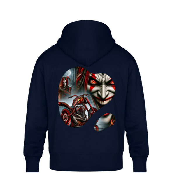 Crimson Chaos - Unisex Oversized Organic Hoodie-6959