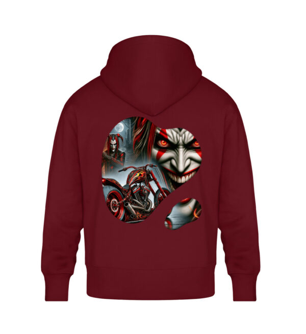 Crimson Chaos - Unisex Oversized Organic Hoodie-6974