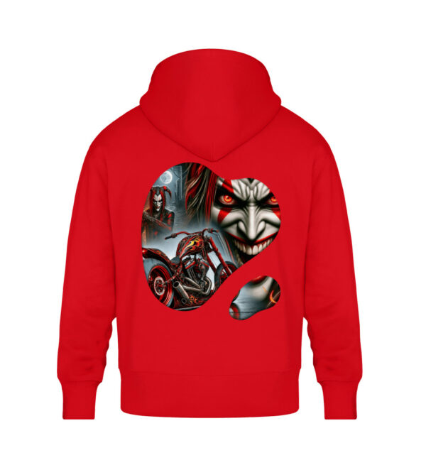 Crimson Chaos - Unisex Oversized Organic Hoodie-6973