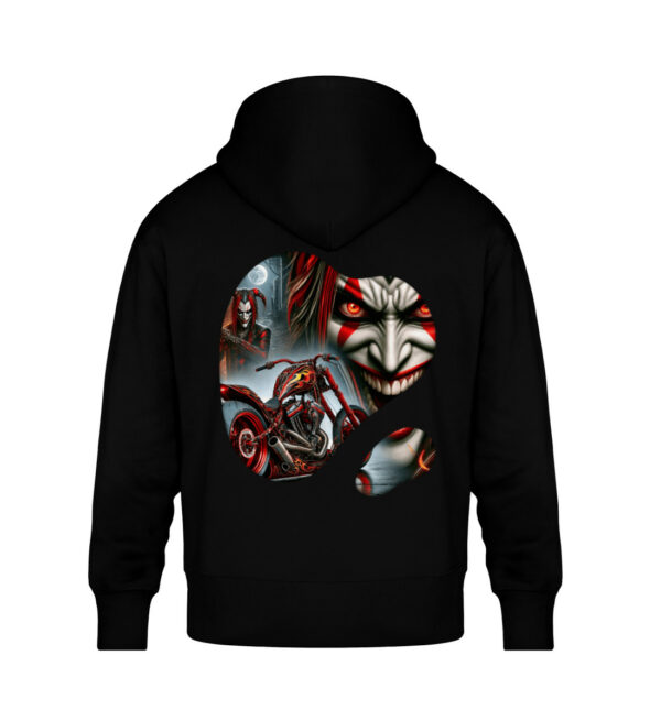 Crimson Chaos - Unisex Oversized Organic Hoodie-16