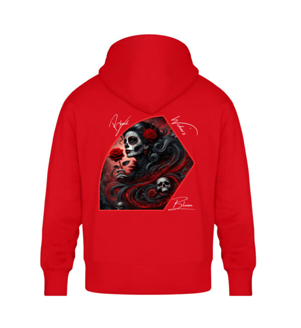 Black Widow`s Bloom - Unisex Oversized Organic Hoodie-6973