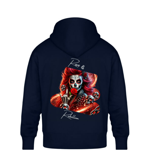 Roses & Rebellion - Unisex Oversized Organic Hoodie-6959