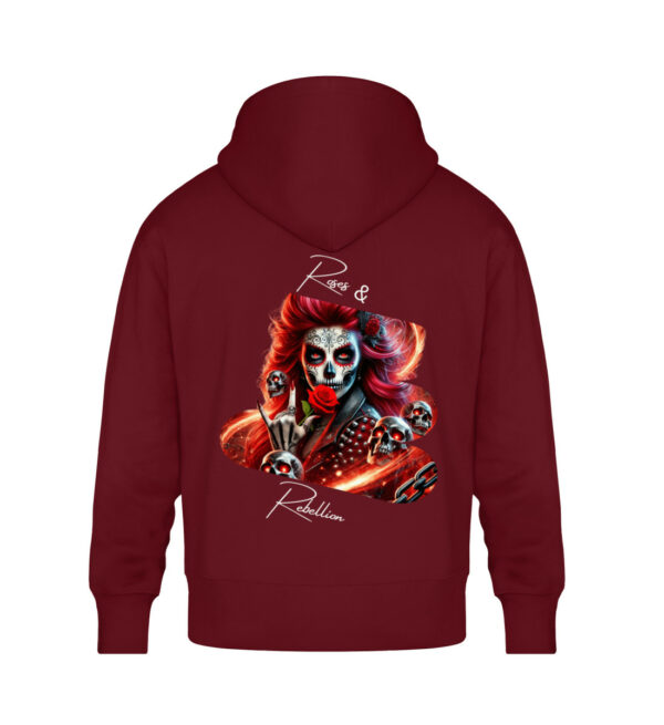 Roses & Rebellion - Unisex Oversized Organic Hoodie-6974