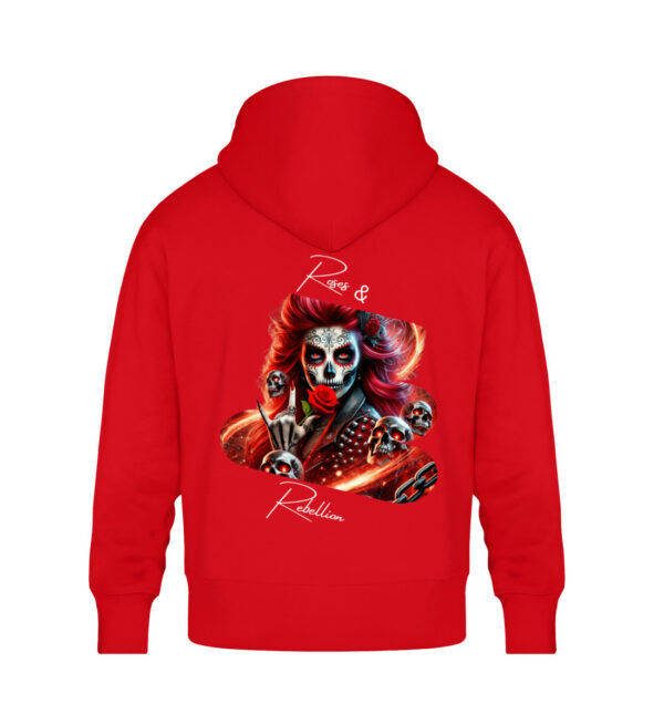 Roses & Rebellion - Unisex Oversized Organic Hoodie-6973