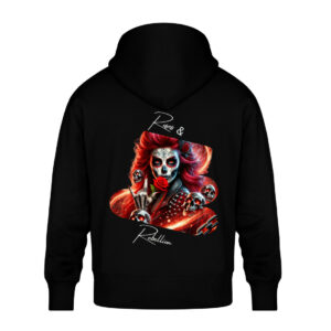 Roses & Rebellion - Unisex Oversized Organic Hoodie-16