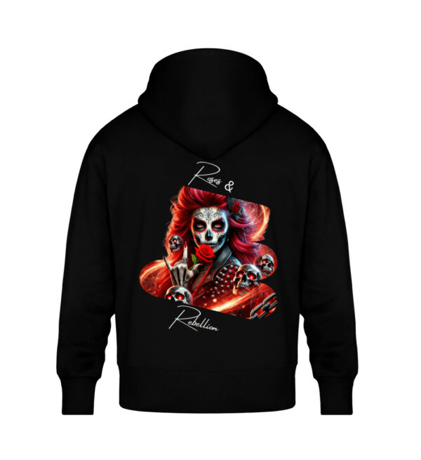 Roses & Rebellion - Unisex Oversized Organic Hoodie-16