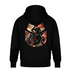 Fury On Wheels - Unisex Oversized Organic Hoodie-16