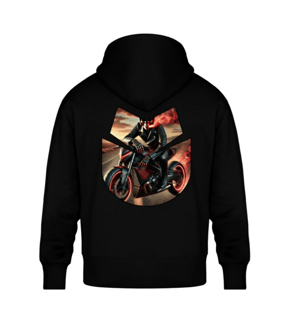 Fury On Wheels - Unisex Oversized Organic Hoodie-16