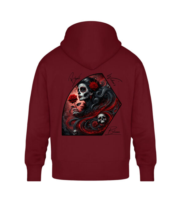 Black Widow`s Bloom - Unisex Oversized Organic Hoodie-6974