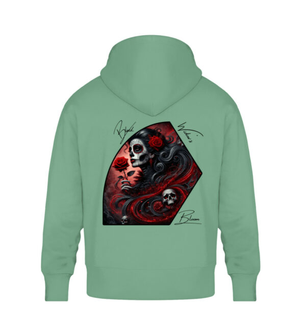 Black Widow`s Bloom - Unisex Oversized Organic Hoodie-7135