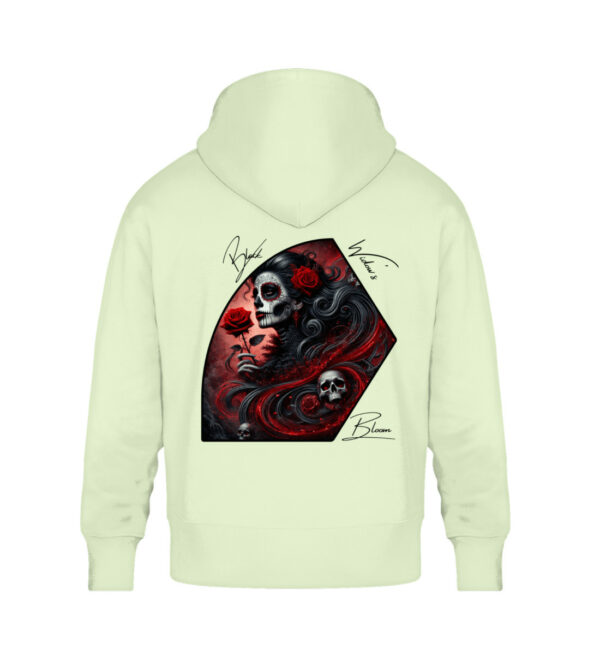 Black Widow`s Bloom - Unisex Oversized Organic Hoodie-7105