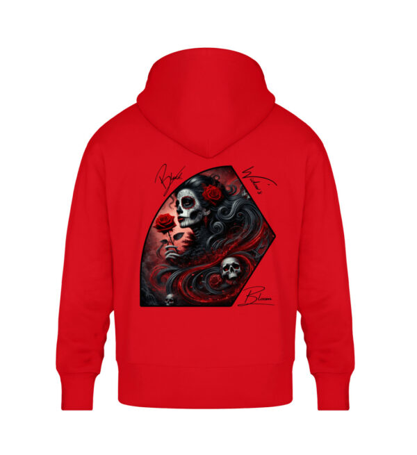 Black Widow`s Bloom - Unisex Oversized Organic Hoodie-6973