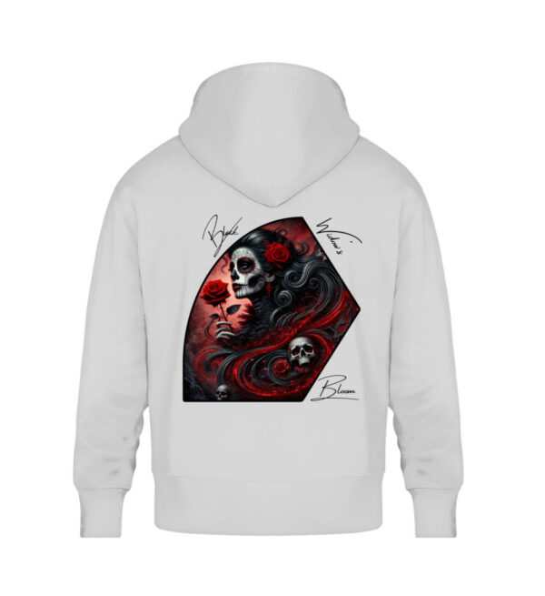 Black Widow`s Bloom - Unisex Oversized Organic Hoodie-6961