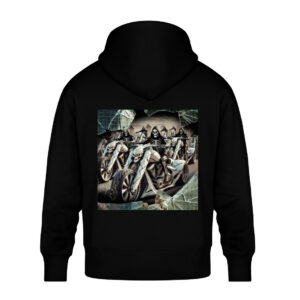 Death`s Brigade - Unisex Oversized Organic Hoodie-16