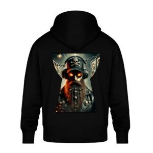 Flaming Undead - Unisex Oversized Organic Hoodie-16