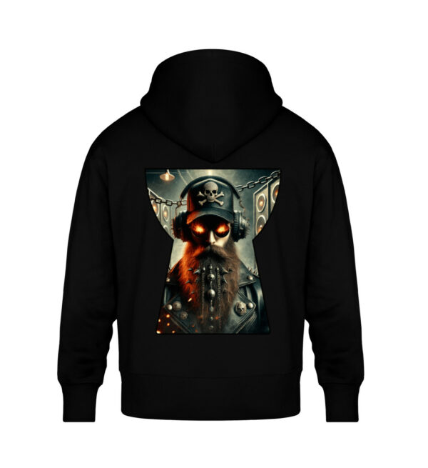 Flaming Undead - Unisex Oversized Organic Hoodie-16