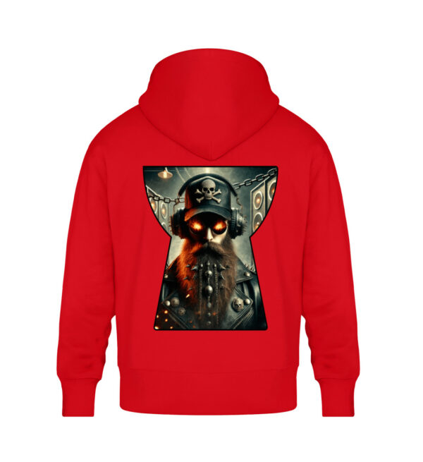 Flaming Undead - Unisex Oversized Organic Hoodie-6973