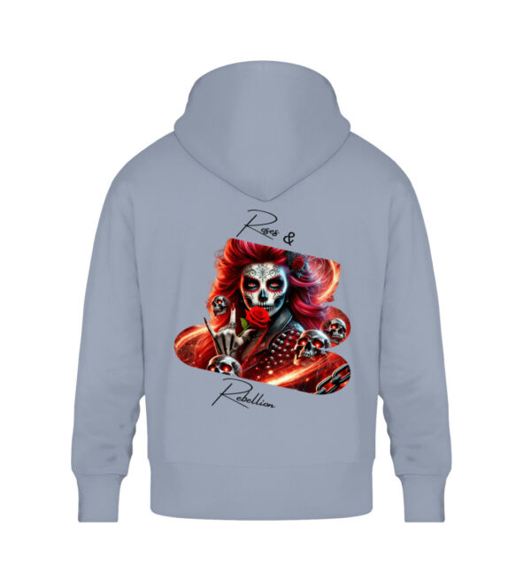 Roses & Rebellion - Unisex Oversized Organic Hoodie-7086