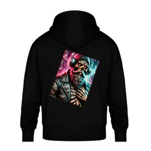 Bass Necromancer - Unisex Oversized Organic Hoodie-16