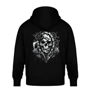 Camo Rose Reaper - Unisex Oversized Organic Hoodie-16