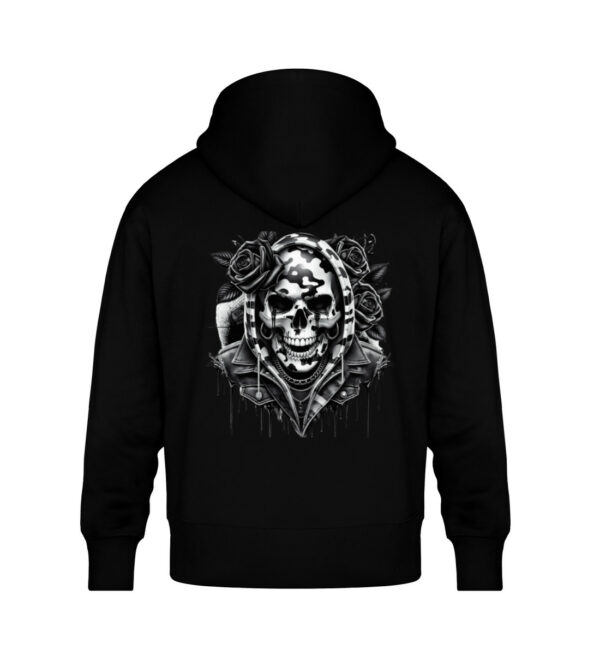 Camo Rose Reaper - Unisex Oversized Organic Hoodie-16