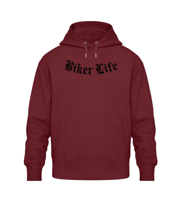 Biker Life | 1991 BLACK - Unisex Oversized Organic Hoodie-6974