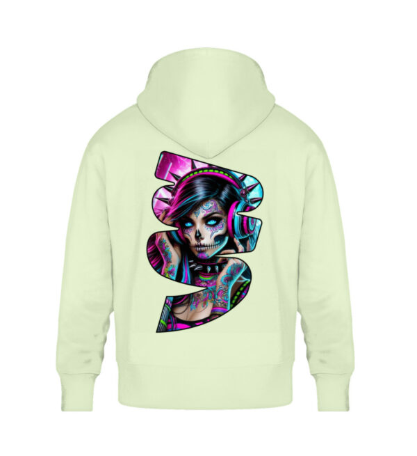 Neon Catrina Beats - Unisex Oversized Organic Hoodie-7105