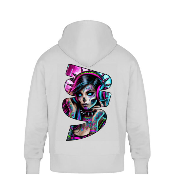 Neon Catrina Beats - Unisex Oversized Organic Hoodie-6961