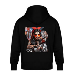 Hellcat Queen - Unisex Oversized Organic Hoodie-16