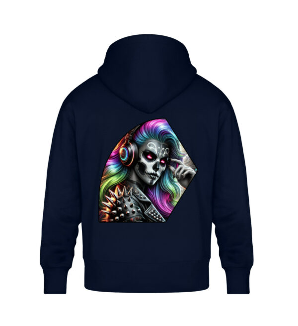 Psychedlic Skull Vibes - Unisex Oversized Organic Hoodie-6959