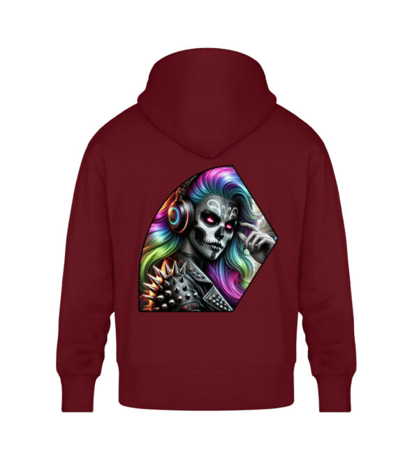 Psychedlic Skull Vibes - Unisex Oversized Organic Hoodie-6974