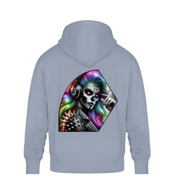 Psychedlic Skull Vibes - Unisex Oversized Organic Hoodie-7086