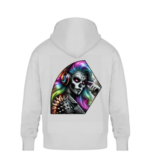 Psychedlic Skull Vibes - Unisex Oversized Organic Hoodie-6961