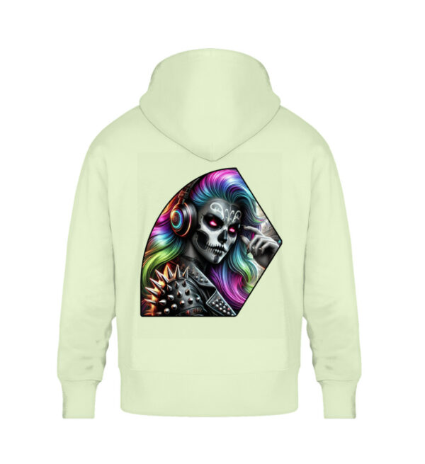 Psychedlic Skull Vibes - Unisex Oversized Organic Hoodie-7105