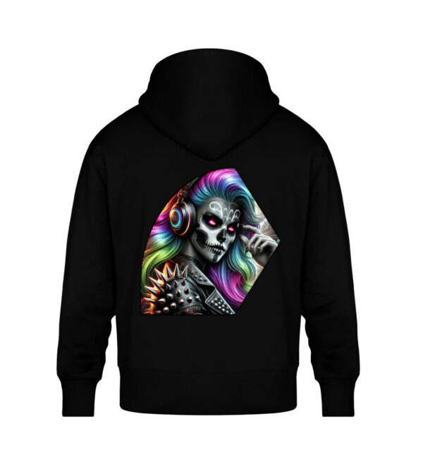 Psychedlic Skull Vibes - Unisex Oversized Organic Hoodie-16