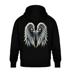 Wings of Darkness - Unisex Oversized Organic Hoodie-16