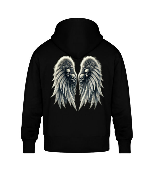 Wings of Darkness - Unisex Oversized Organic Hoodie-16