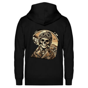 Skull Pilot - Unisex Organic Zipper ST/ST-16