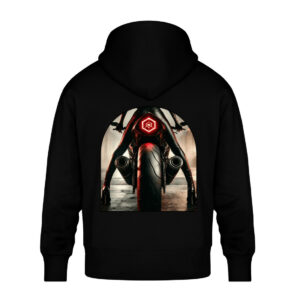 Backfire Blaze - Unisex Oversized Organic Hoodie-16