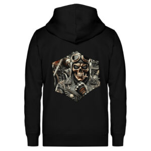 Steel Skull Rider - Unisex Organic Zipper ST/ST-16