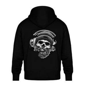 Bearded Beats - Unisex Oversized Organic Hoodie-16