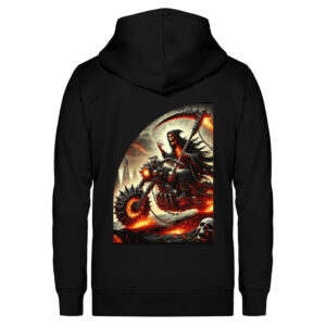 Flaming Reaper - Unisex Organic Zipper ST/ST-16