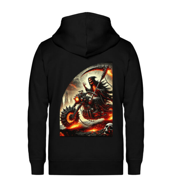 Flaming Reaper - Unisex Organic Zipper ST/ST-16