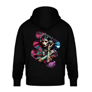 Electric Soul Queen - Unisex Oversized Organic Hoodie-16