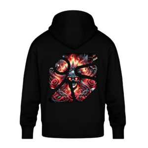 Chain of Flame - Unisex Oversized Organic Hoodie-16