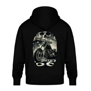 Route to Chaos - Unisex Oversized Organic Hoodie-16